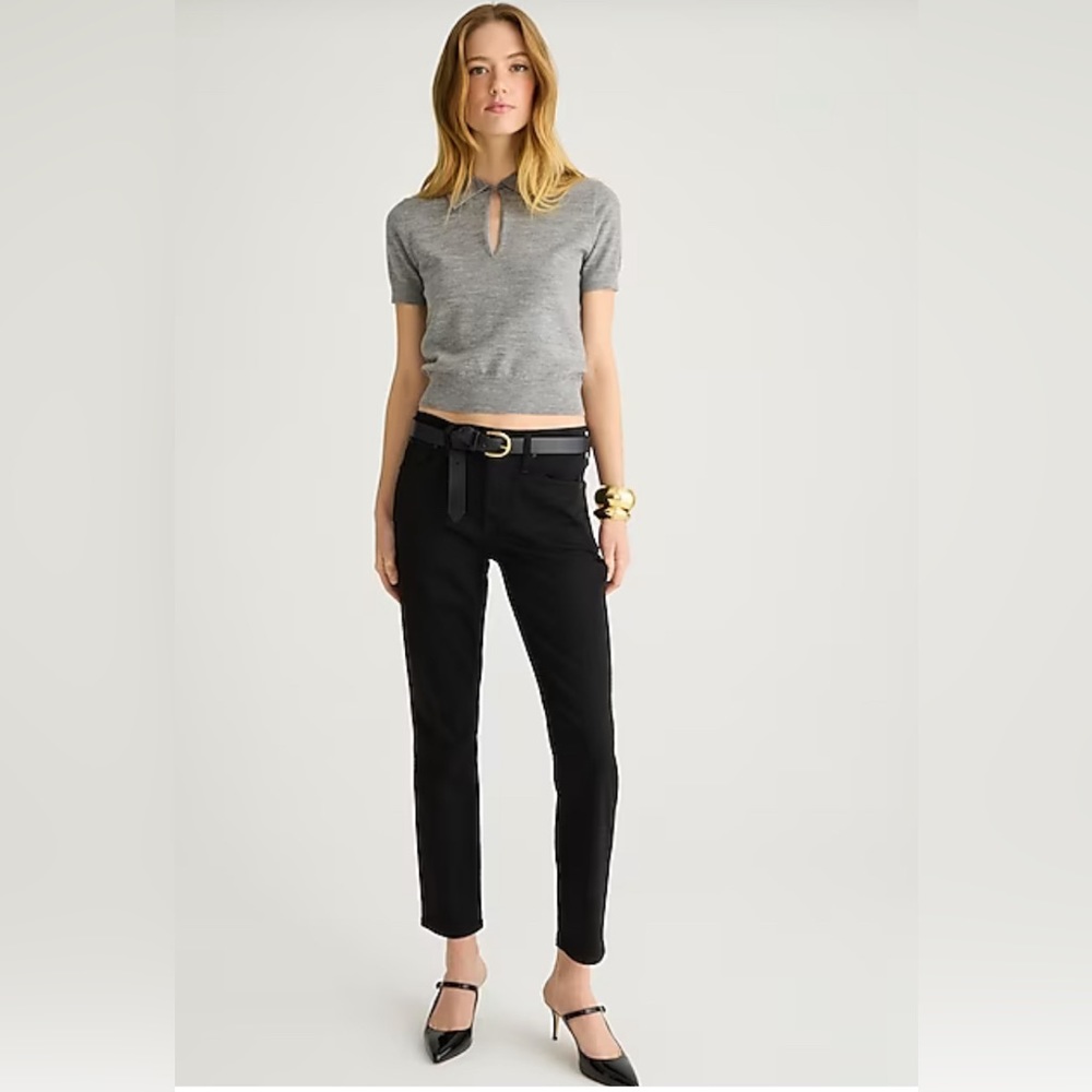 J. Crew slim-straight jean in true black